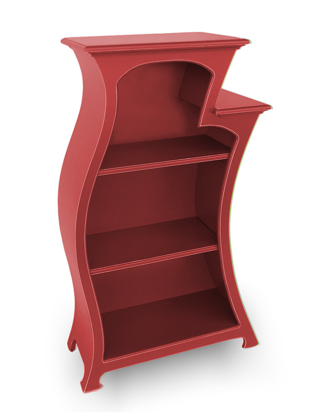 Bookcase No. 2 - Curved, Stepped Bookcase