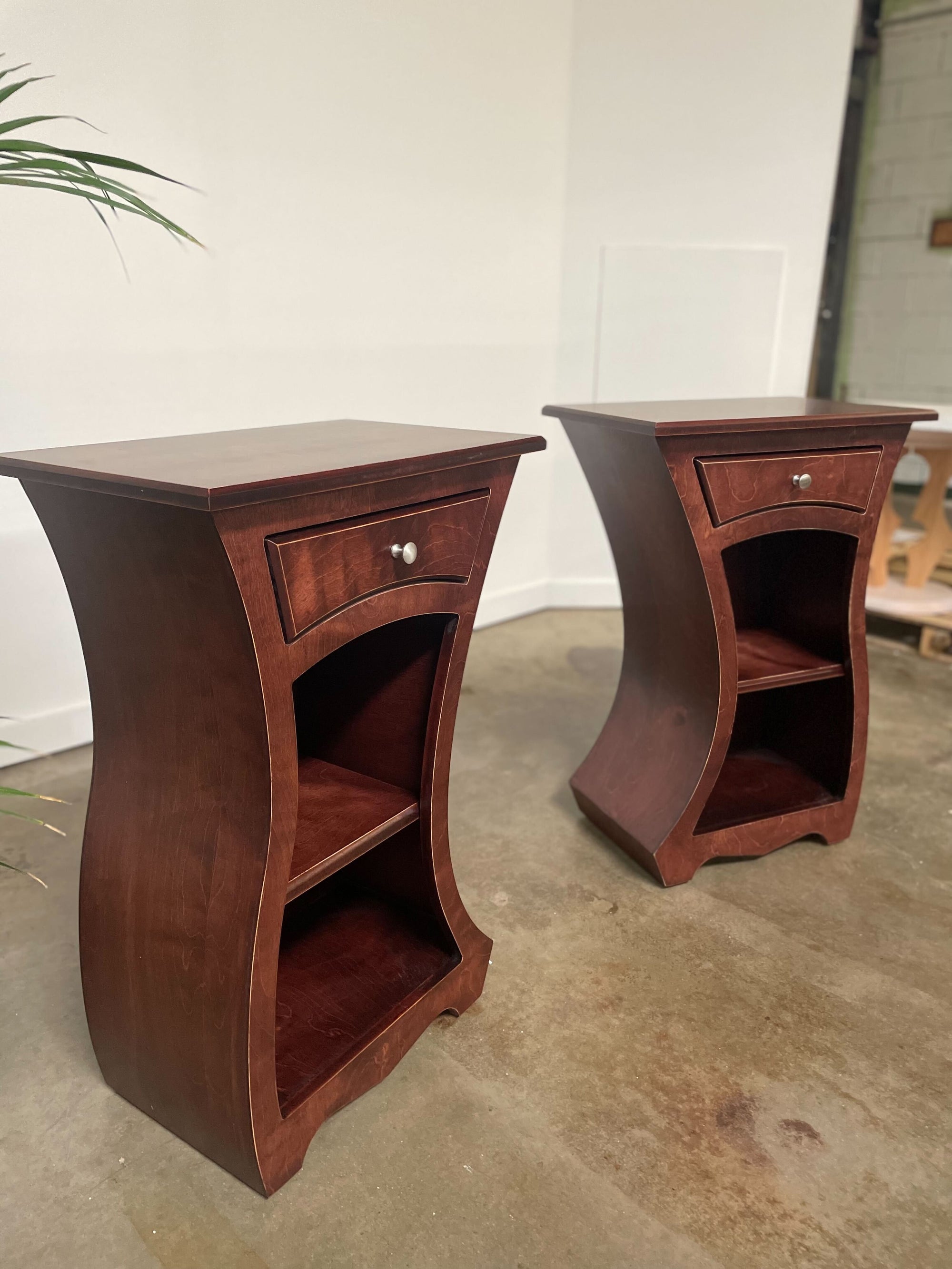 *SALE* - Set of Spark Tables - Left & Right - Mahogany Stain