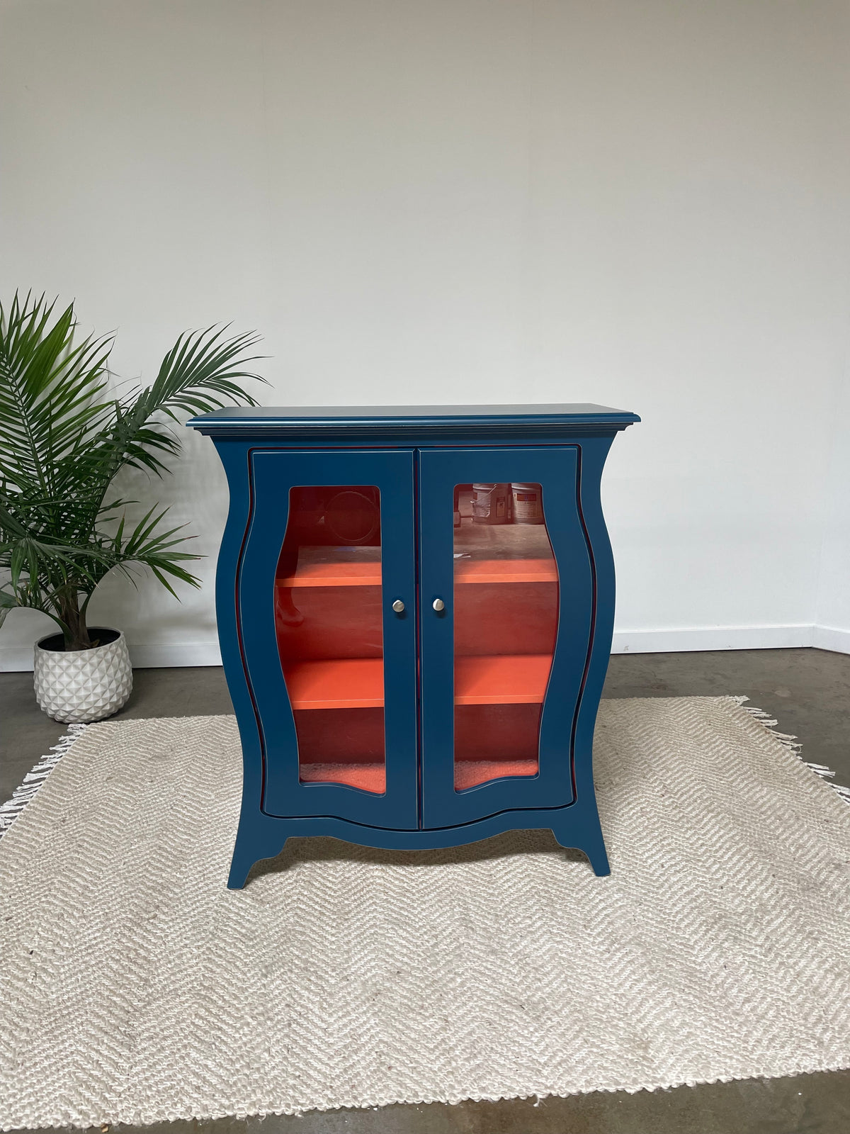 Bombay Cabinet No. 2 - Elegant Storage Cabinet with Glass Doors