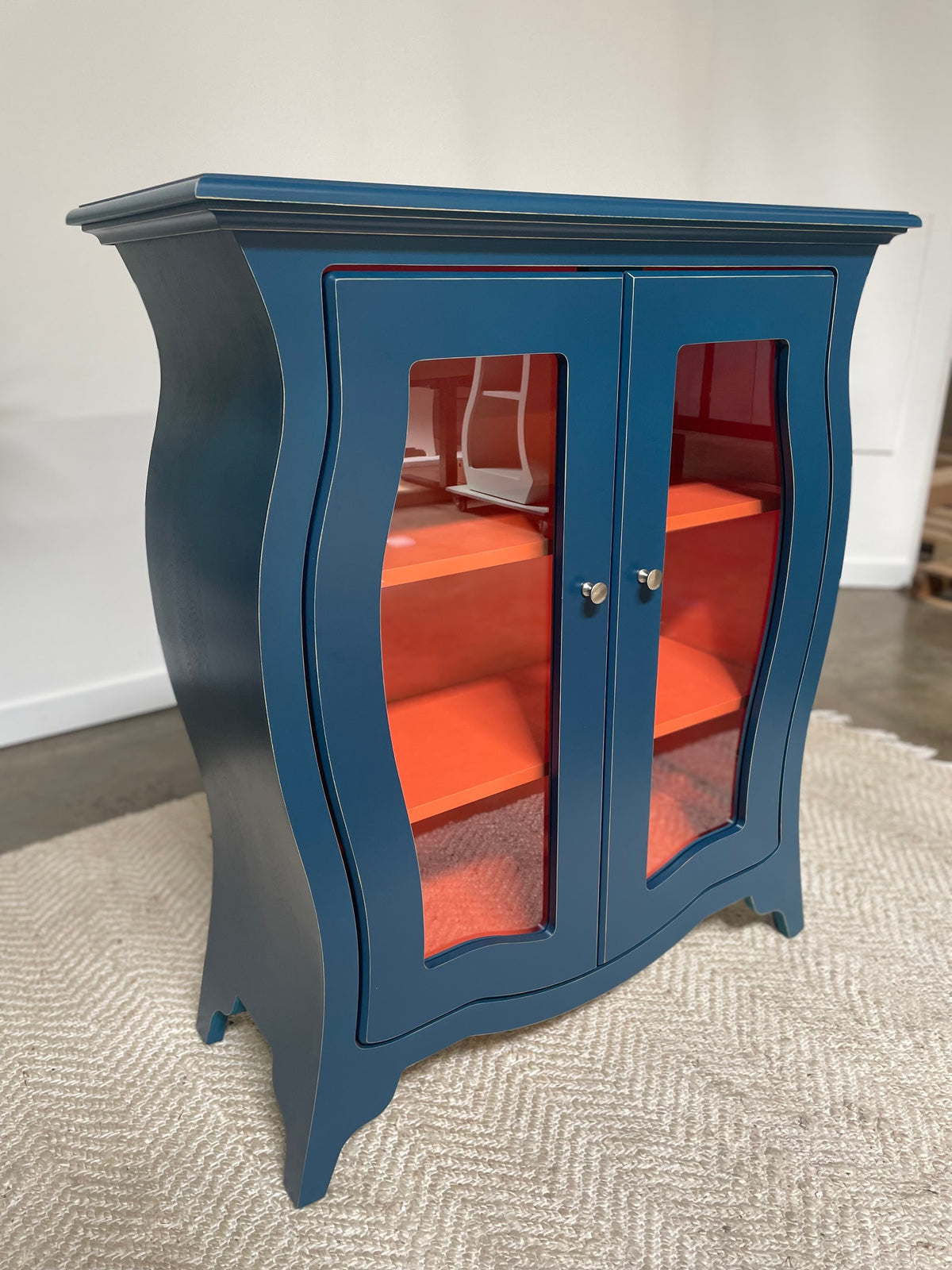 Bombay Cabinet No. 2 - Elegant Storage Cabinet with Glass Doors