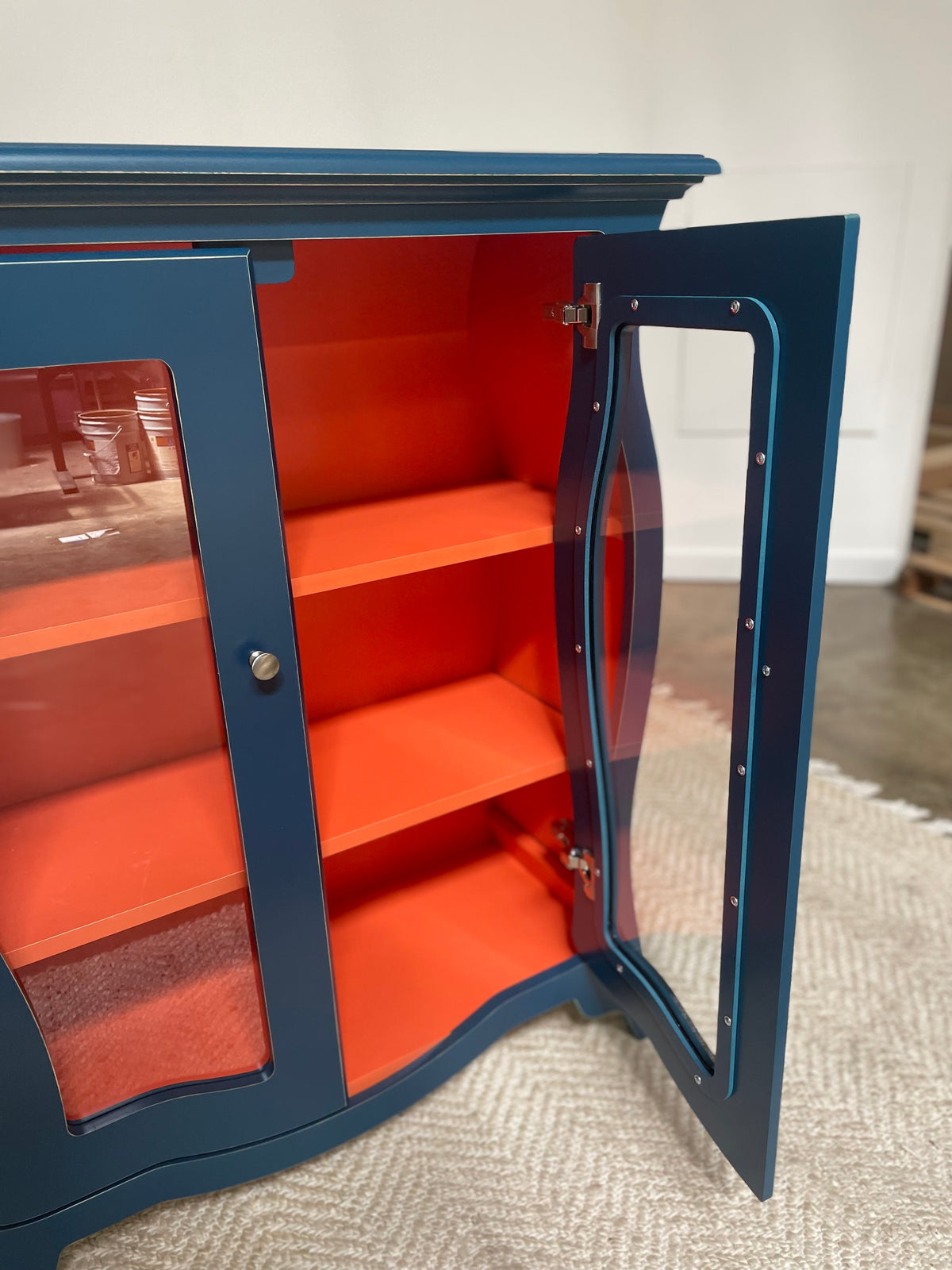 Bombay Cabinet No. 2 - Elegant Storage Cabinet with Glass Doors