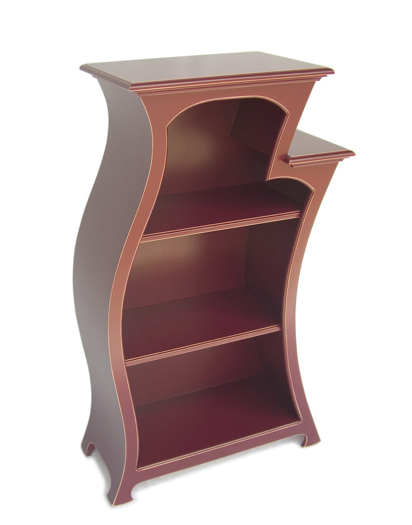 Bookcase No.2 in Burnt Violet Paint