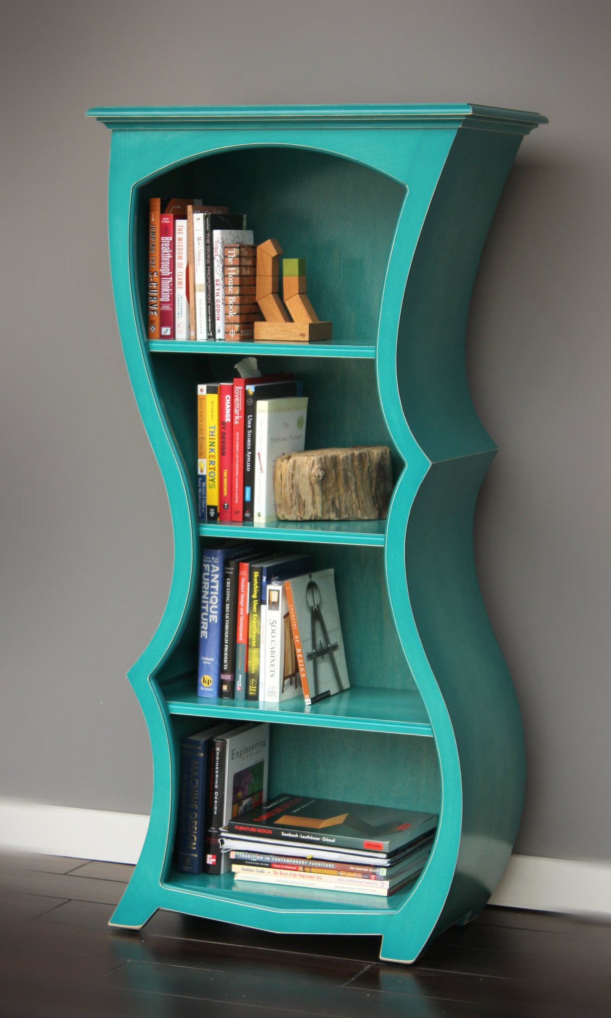 Curved Bookcase - Abstract, modern art furniture by Dust Furniture*