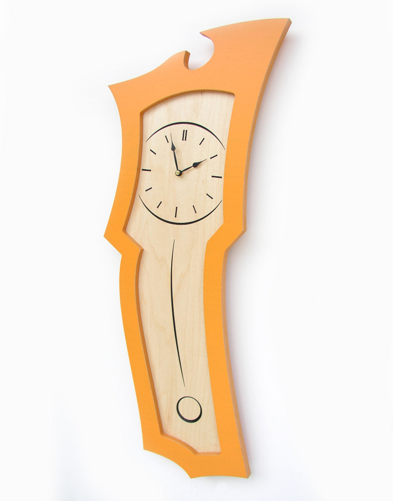 Clock No. 3 - Abstract Pendulum Wall Clock