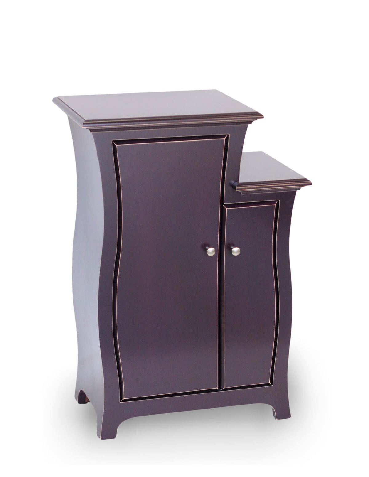 Cabinet No.1 by Dust Furniture* - Abstract traditional, stepped cabinet - Dark Violet Paint - designed by Vincent Leman