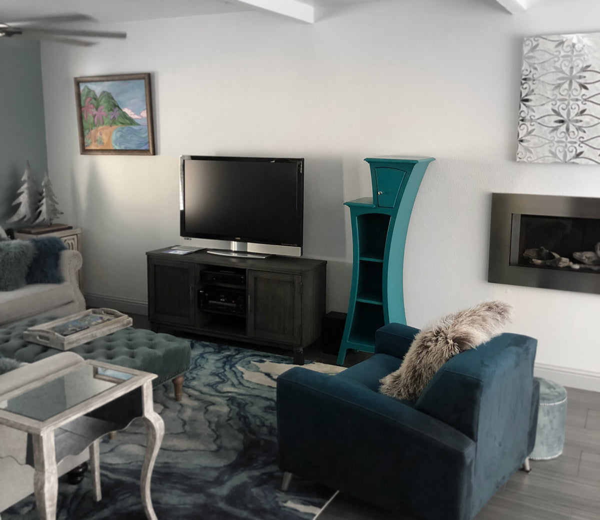 Cabinet No. 4 - Stepped Display Cabinet with Door