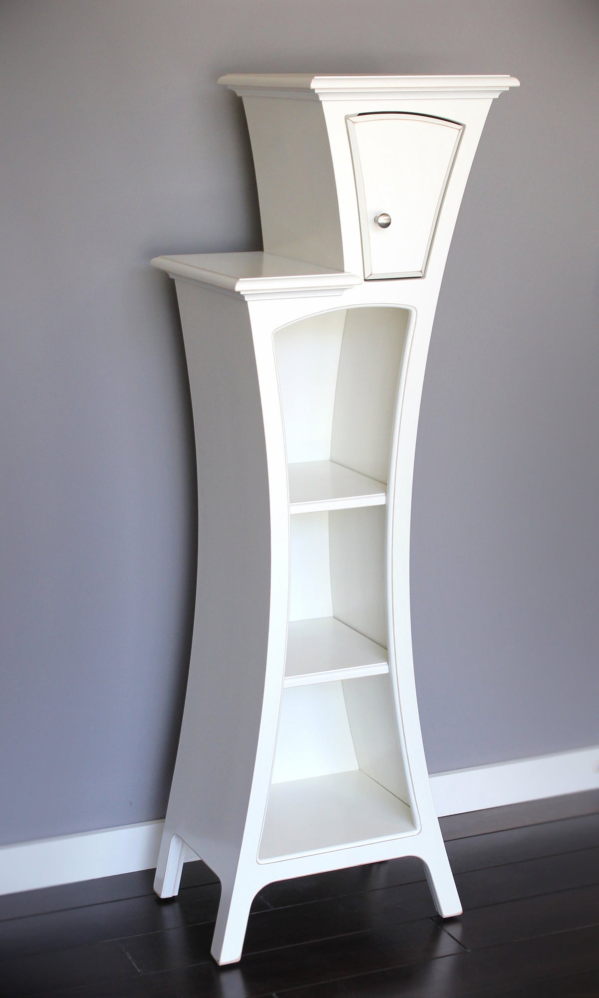 Custom Furniture - Modern Art Furniture - Cabinet No.4 by Dust Furniture* - Stepped Display Cabinet with Door