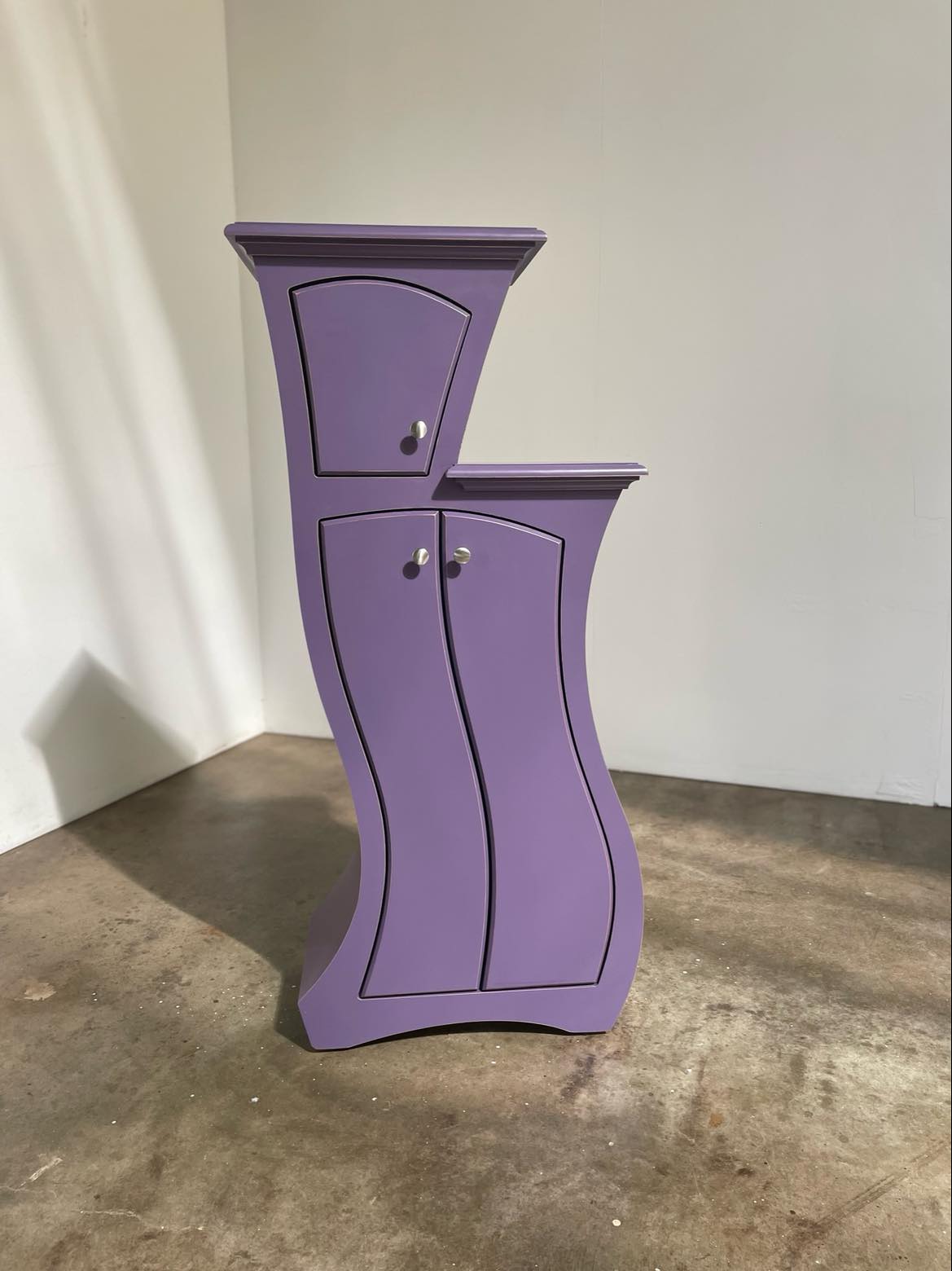 Cabinet No. 10 - Curved & Stepped Artisan Storage Cabinet