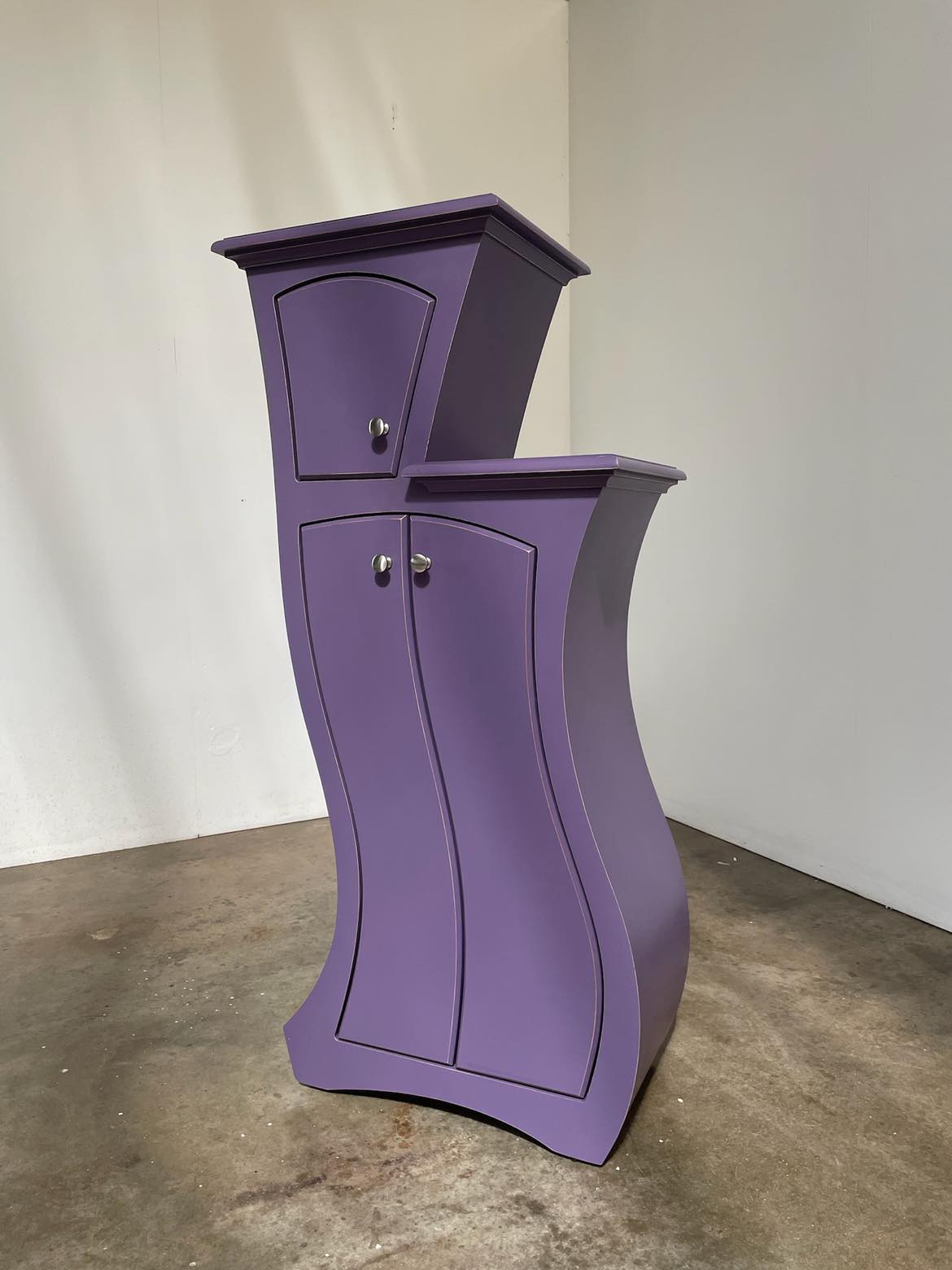 Cabinet No. 10 - Curved &amp; Stepped Artisan Storage Cabinet