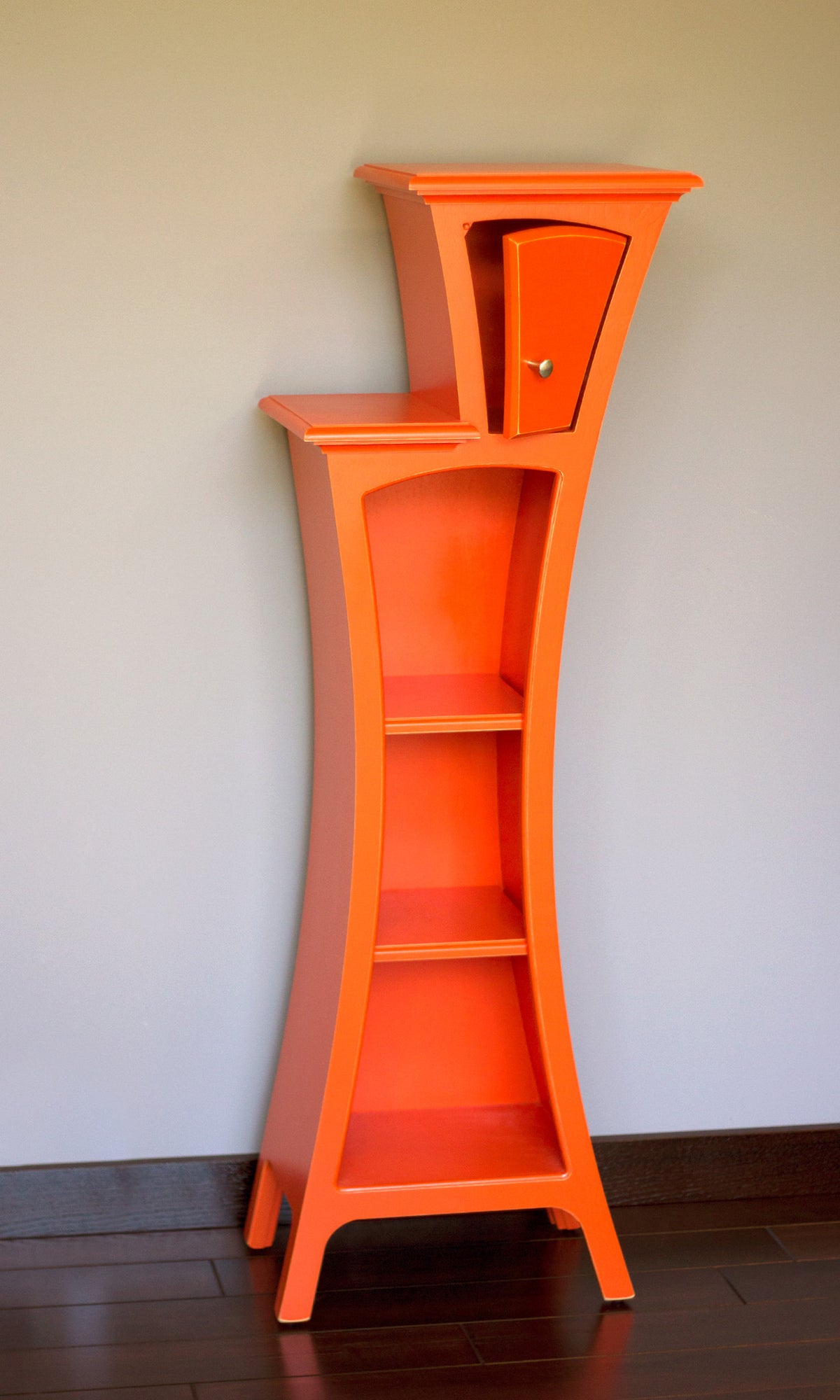 Custom accent furniture - Tangerine Tango - Cabinet No.4 by dust furniture* - with open door