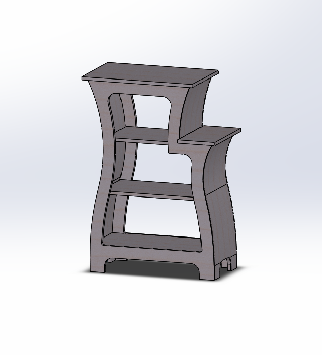 Curves &amp; Steps Bookcase