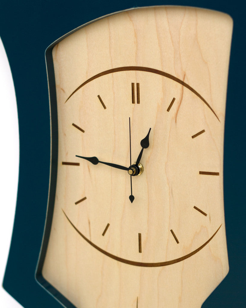 Clock No. 3 - Abstract Pendulum Wall Clock