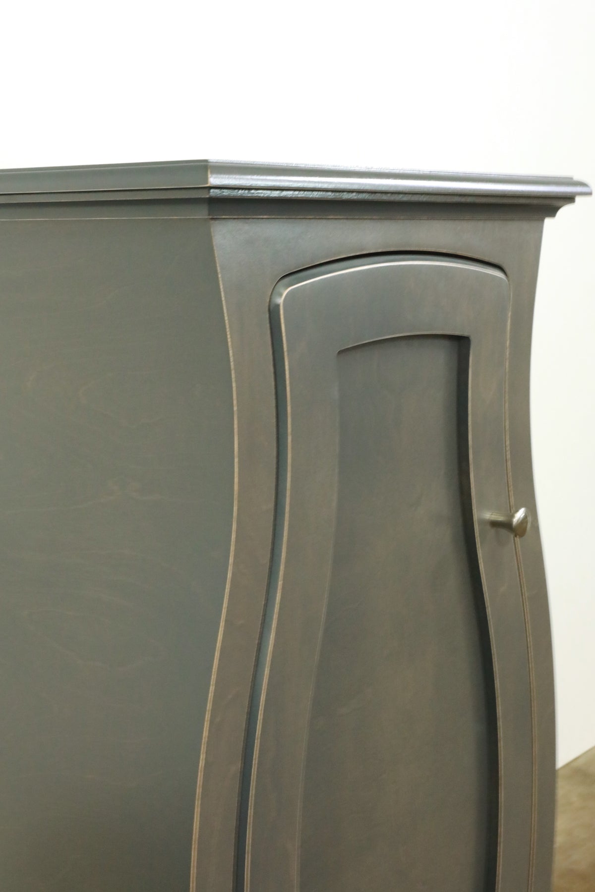 Bombay Cabinet - Curved Storage Cabinet with Door in the Color of Your Choice