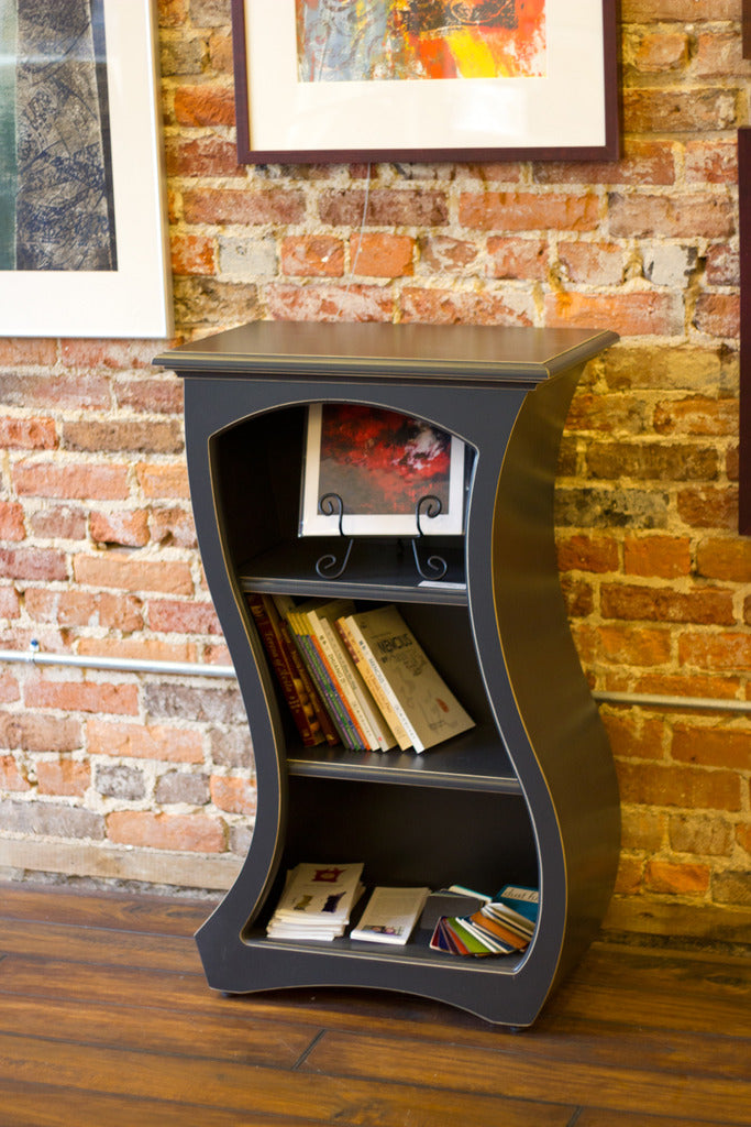 Dust Furniture - Bookcase No.12 in Black Paint.
Designed by Vincent T Leman