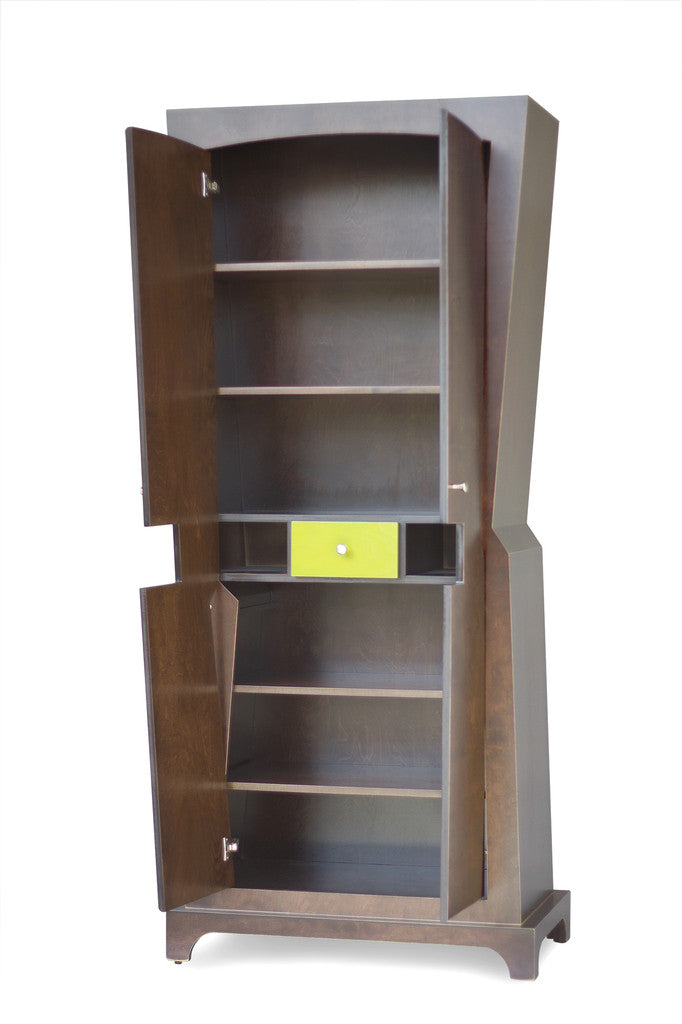 Modern Storage Cabinet -  Drawer in Door by Dust Furniture* - Doors Open Detail
