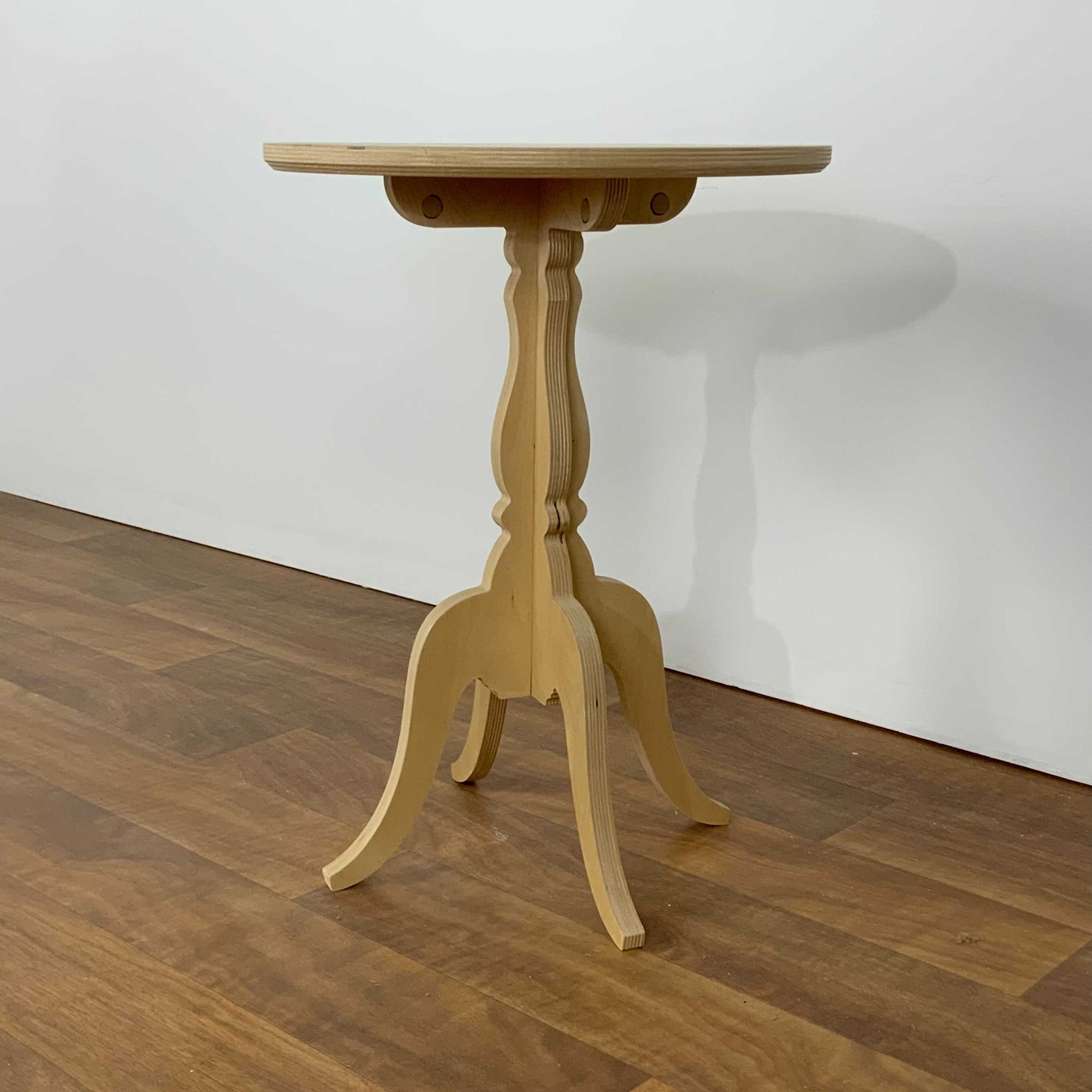 Scrolled Base Round Side Table