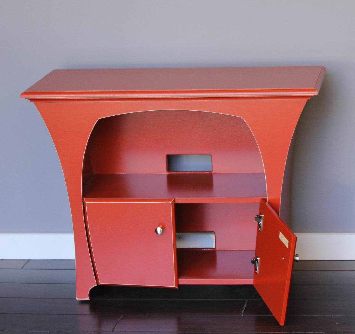 Entertainment center by dust furniture* - a graceful display for flat screen televisions