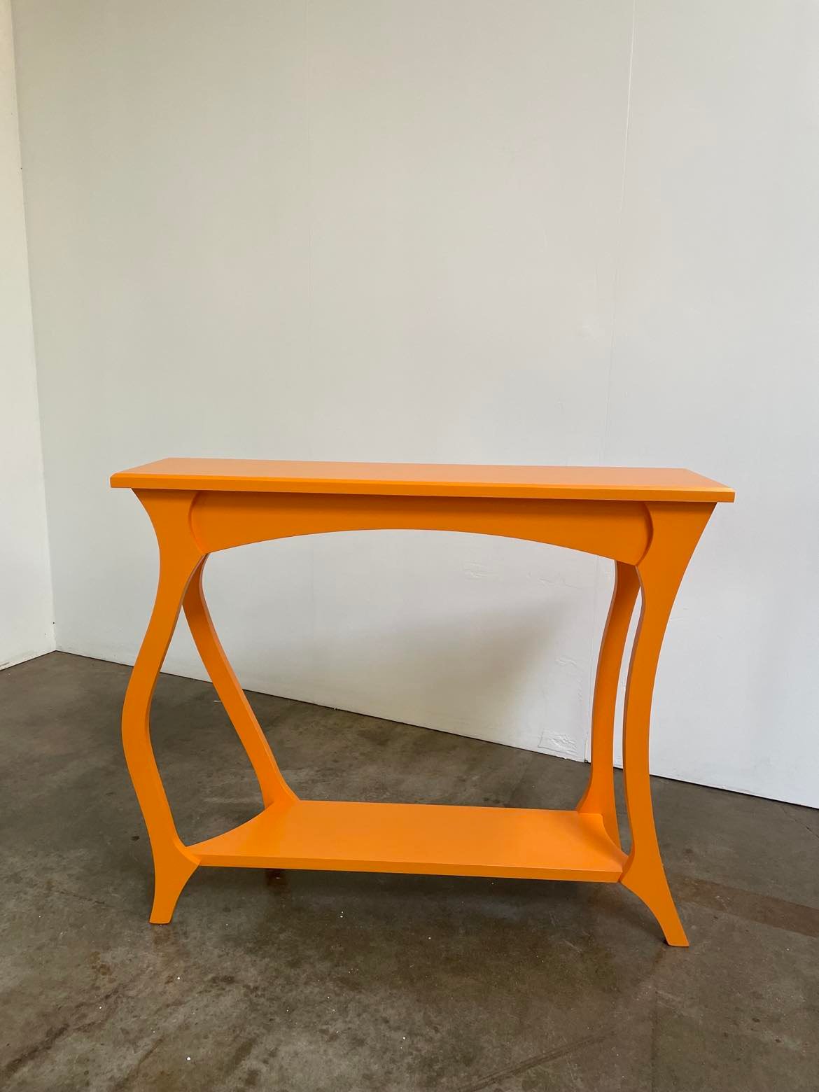 *SALE* - THE DANCING TABLE - THE HALL TABLE ON THE MOVE - TANGERINE PAINT