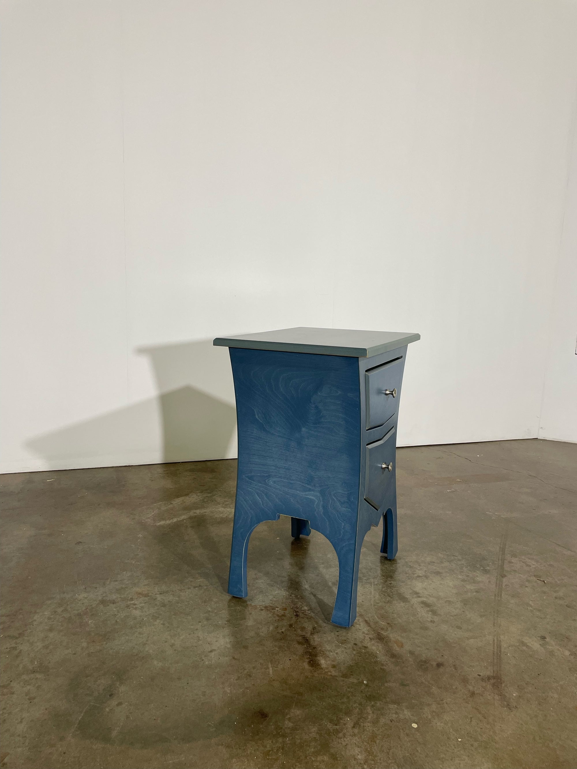 *SALE* - TABLE NO. 8 - SIDE TABLE/NIGHT STAND- IN INDIGO STAIN